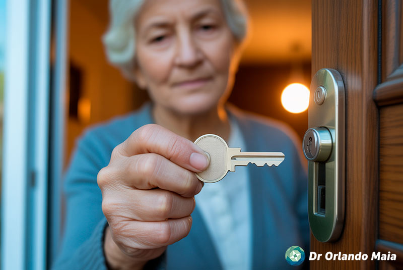 Figura 2. Desorientação leve com chave.